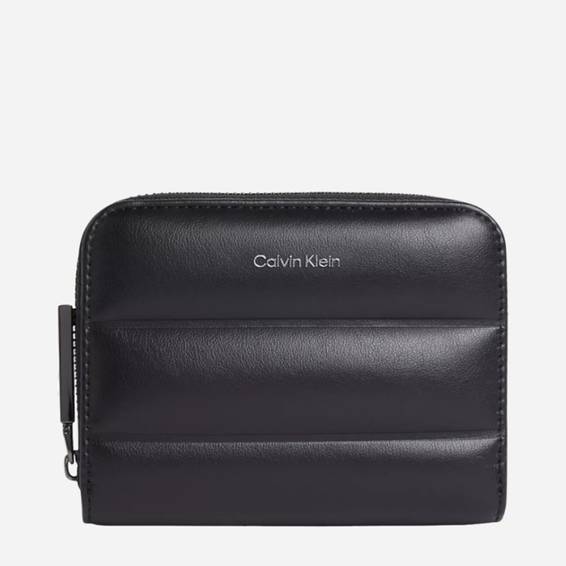 Гаманець жіночий зі штучної шкіри Calvin Klein K60K612201-BEH Чорний (8720639006434) - зображення 1