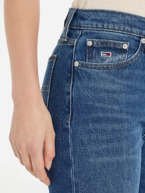 Jeansy slim fit damskie Tommy Hilfiger DW0DW19241-1BK W29L30 Niebieskie (8720636519418) - obraz 3