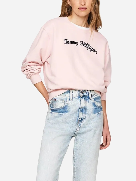 Світшот жіночий Tommy Hilfiger WW0WW42615-TIO M Рожевий (8720636799698) - зображення 3