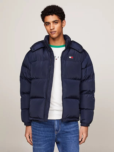 Пуховик зимовий короткий чоловічий Tommy Hilfiger DM0DM19537-C1G XL Темно-синій (8720636533865) - зображення 1