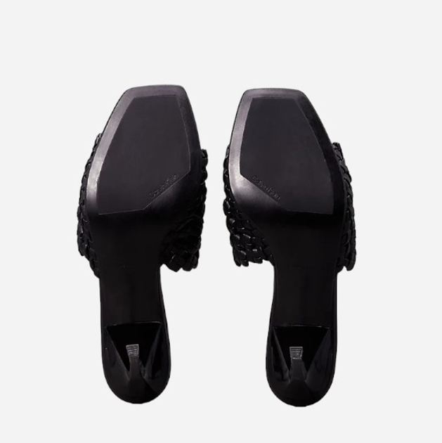 Klapki mule damskie Calvin Klein HW0HW02144-BEH 36 Czarne (8720639032938) - obraz 6