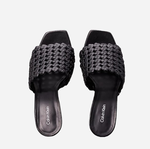Klapki mule damskie Calvin Klein HW0HW02144-BEH 40 Czarne (8720109076844) - obraz 3
