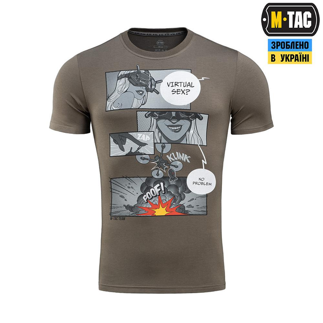 Тактична літня футболка M-Tac Comics Drone Girl Dark Olive темна олива 2XL - зображення 2