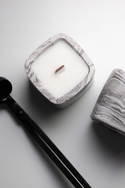 Парфумована свічка Choice Aroma Monoi peche 10 годин Мармур (4824538577638) - зображення 8