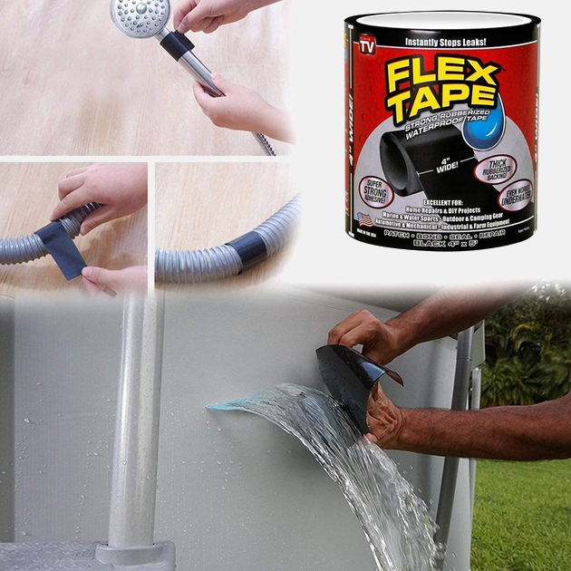 Сверхпрочная скотч-лента FLEX TAPE Black - изображение 2