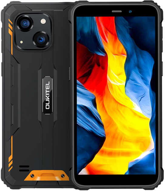 Smartfon Oukitel WP32 4/128GB Black-Orange (6931940732994) - obraz 1