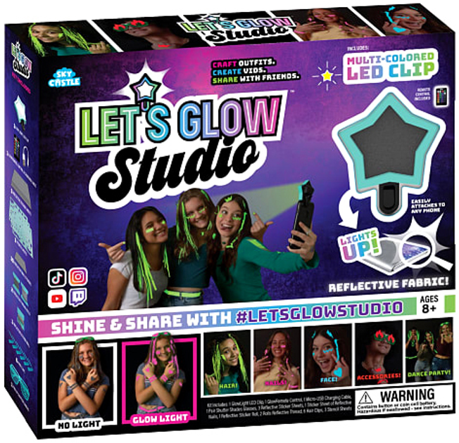 Набір для рукоділля Lets Glow Studio зі світловідбивними аксесуарами (0860005672011) - зображення 1