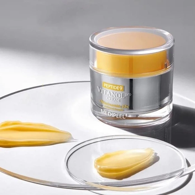 Крем для обличчя з пептидами і комплексом вітанолу Medi-Peel Peptide 9 Vitanol Cream Pro 50ml - Фото 2 Крем для обличчя з пептидами і комплексом вітанолу Medi-Peel Peptide 9 Vitanol Cream Pro 50ml - зображення 2