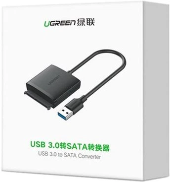 Adapter Ugreen CM257 USB 3.0 A na kabel adaptera SATA 3.5''/2.5" Czarny (UGR-60561) - obraz 3