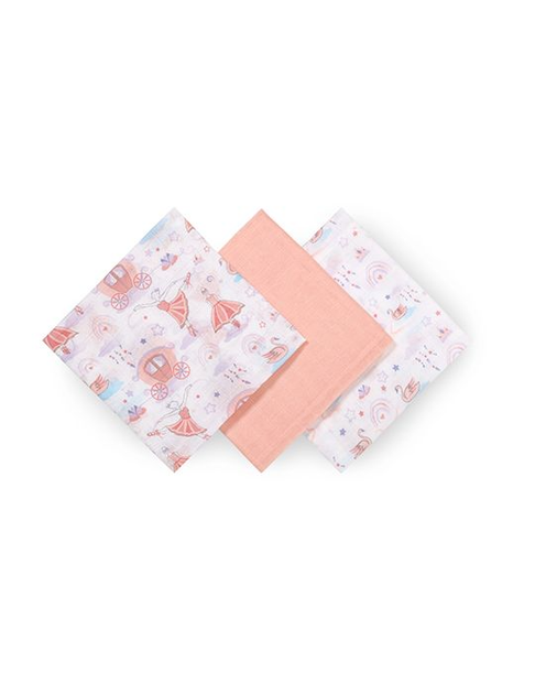 Пелюшки муслинові бавовняні (70х70 см) 3 шт. (Рожевий) "BabyOno" 348/11 5901435415771 - зображення 2