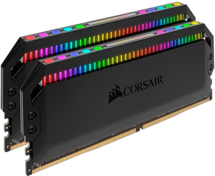 Оперативна пам'ять Corsair DDR4-4000 32768MB PC4-32000 (Kit of 2x16384) Dominator Platinum RGB Black (CMT32GX4M2K4000C19) - зображення 2