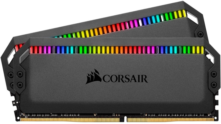 Оперативна пам'ять Corsair DDR4-3200 65536MB PC4-25600 (Kit of 2x32768) Dominator Platinum RGB Black (CMT64GX4M2E3200C16) - зображення 1