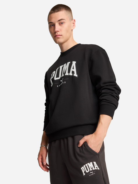 Акція на Світшот чоловічий Puma Squad Crew 68179401 XXL Чорний від Rozetka