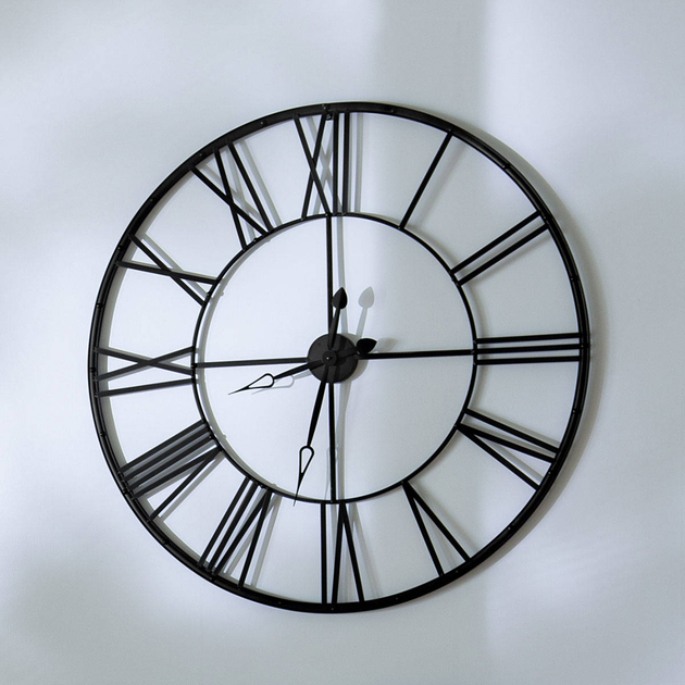 Zegar ścienny Atmosphera Vintage czarny 96 cm (3560238323687) - obraz 5