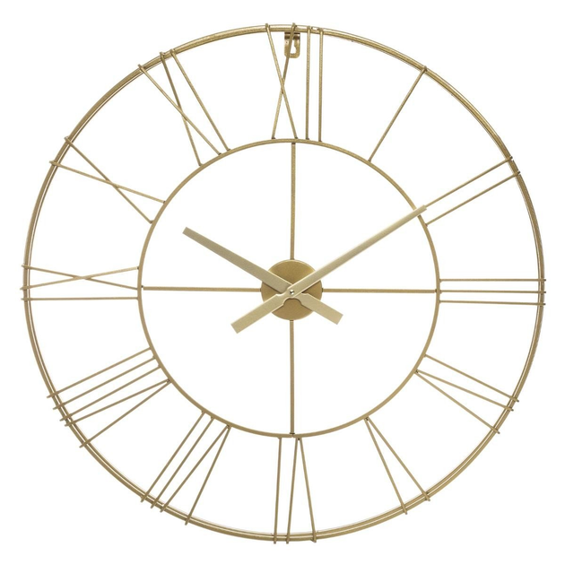 Настінний годинник Atmosphera металевий золотий 70 см (3560238662236) - зображення 1