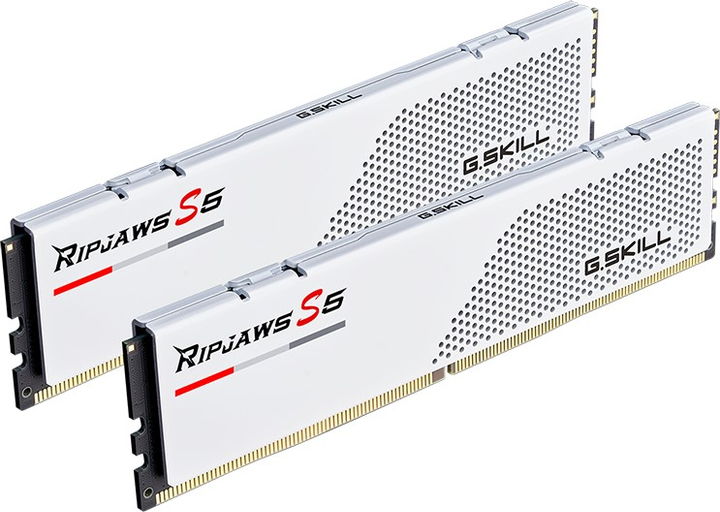 Pamięć RAM G.Skill DDR5-6000 32768MB PC5-48000 (Kit of 2x16384) Ripjaws S5 White (F5-6000J3238F16GX2-RS5W) - obraz 2