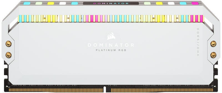 Оперативна пам'ять Corsair DDR5-6200 32768MB PC5-49600 (Kit of 2x16384) Dominator Platinum RGB White (CMT32GX5M2X6200C36W) - зображення 4