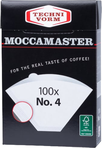 Паперові фільтри Moccamaster №4 100 шт (8712072850224) - зображення 1