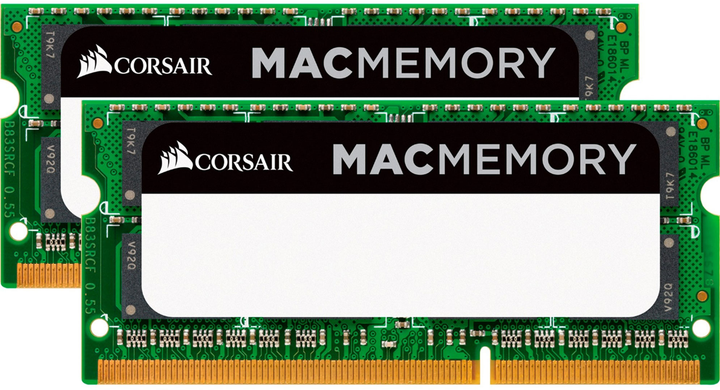 Оперативна пам'ять Corsair SO-DIMM DDR3-1333 8192MB PC3-10600 (Kit of 2x4098) Mac (843591016124) - зображення 1