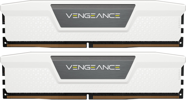 Pamięć RAM Corsair DDR5-6400 32768MB PC5-51200 (Kit of 2x16384) Vengeance White (CMK32GX5M2B6400C32W) - obraz 1