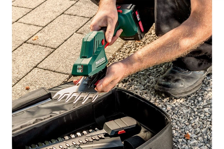 Metabo Ножиці для трави акумуляторні SGS 18 LTX Q, 18В, лезо 11.5 см, + насадка для кущів 20см, 0.8кг, без АКБ та ЗП - зображення 5