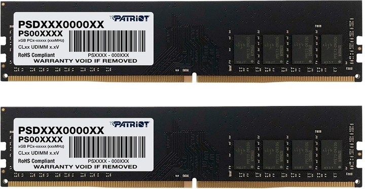 Оперативна память Patriot Signature Line DDR4-3200 32768MB (Kit of 2x16384) PSD432G3200K (0814914027103) - зображення 1