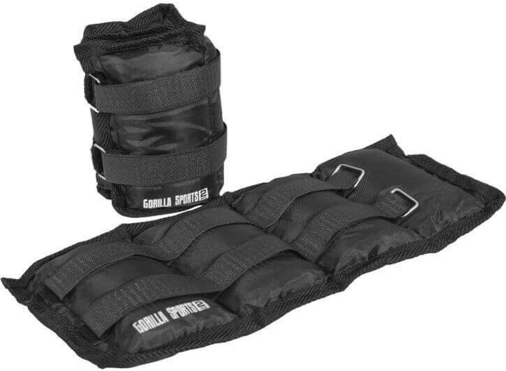 Набор утяжелителей Gorilla Sports 2 x 4 кг Черный (4250663101422 ...