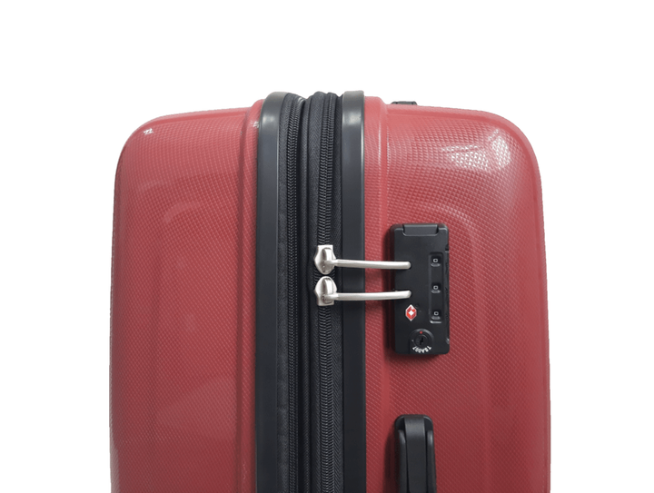 Чемодан дорожный Гигант (XL) Полипропилен Airtex 241 108л 75x52x32см Красный (Red) - изображение 4