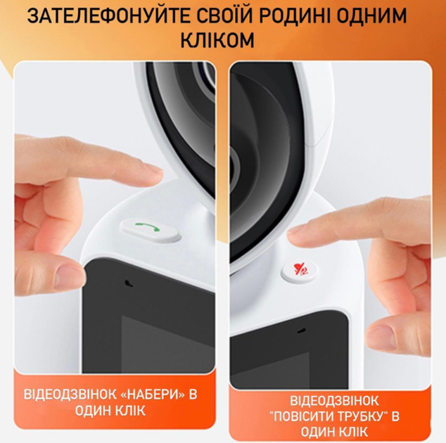Поворотная WiFi видеоняня с экраном и функцией общения 2,8" Anjia C30 - изображение 5