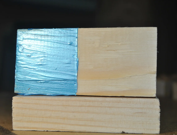 Декоративная краска с эффектом металлик Aurum AtrMetall голубая бронза - изображение 3