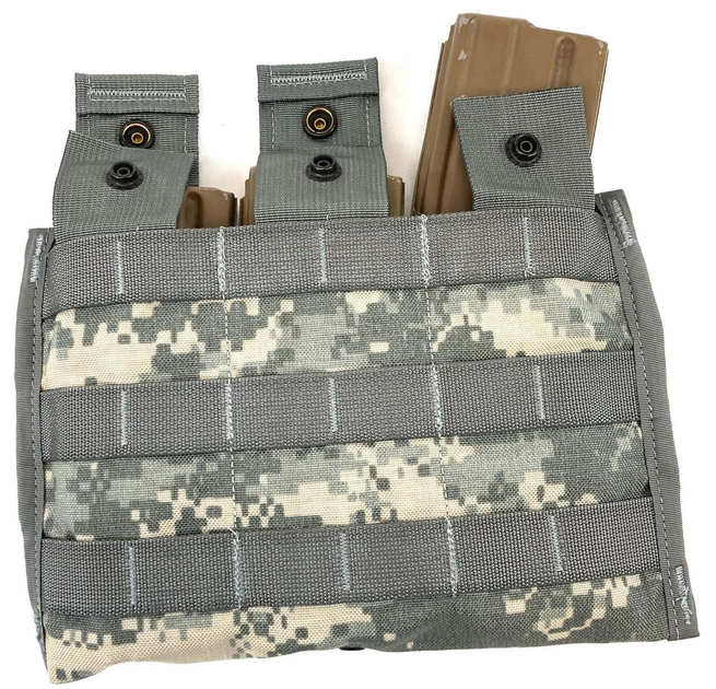 Результат тактичний для трьох магазинів М4, М16, AR15 Three Mag Pouch піксель - зображення 1