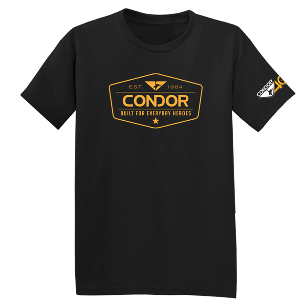 Футболка Condor 40 YRS PROMO SHIRT P2023-01 Large, Чорний - изображение 1