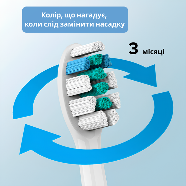 Насадки для зубної щітки Bitvae S2, S3, P80 White - зображення 3