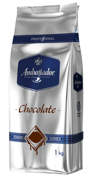 Ambassador шоколад горячий для вендинга Chocolate 1000 грамм - Фото 1 Ambassador шоколад горячий для вендинга Chocolate 1000 грамм - изображение 1