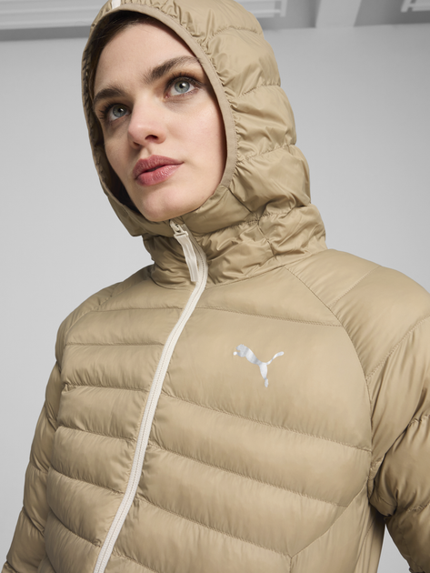 Куртка демисезонная удлиненная с капюшоном женская Puma Packlite 84940667 XS Бежевая (4067981296385) - изображение 4