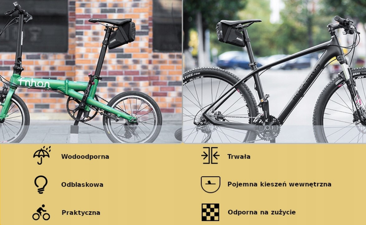 Велосумка Rockbros C29-BK під сідло Чорна (7016802869724) - зображення 6