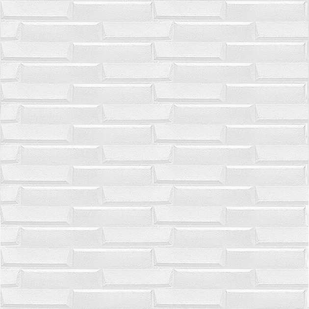 Самоклеющаяся 3D панель белая кладка Sticker Wall 3080х700х5мм - изображение 2