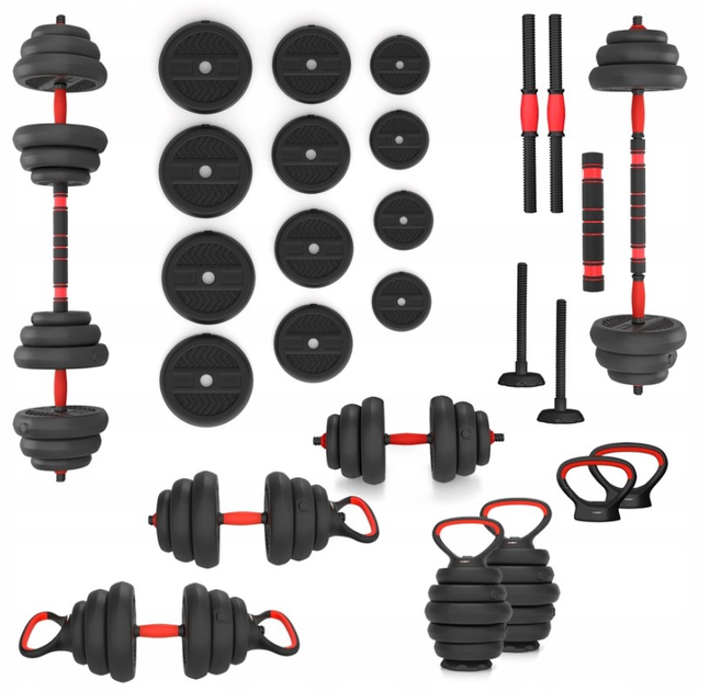Набор утяжелителей HMS PRO SET 6 в 1 SGN120 20 кг (5907695553000 ...