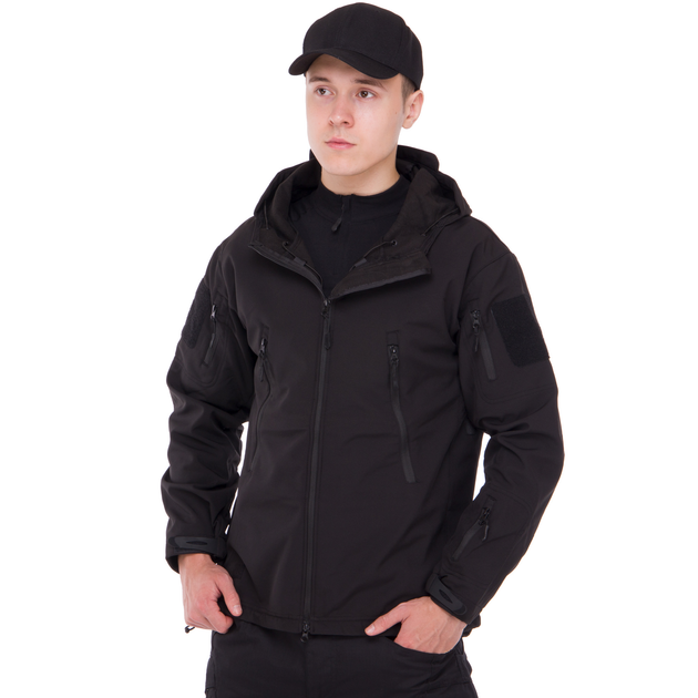 Куртка тактична SP-Sport Basic (поліестер, спандекс, розмір 2XL, Чорний) - зображення 1