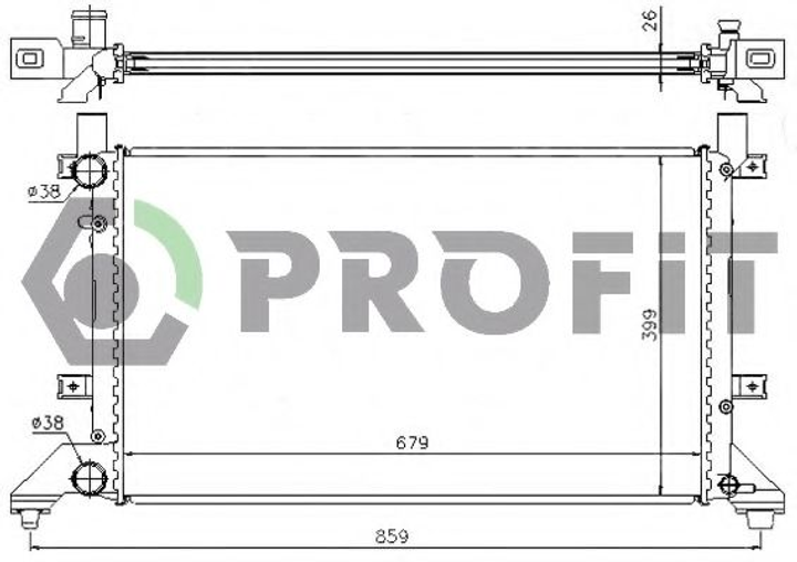 Радиатор охлаждения Profit (PR9567A8) - изображение 1