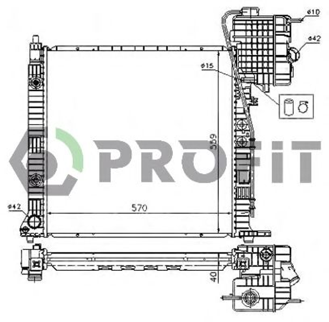 Радіатор охолоджування Profit (PR3560A4) - зображення 1