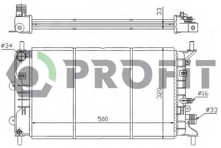 Радиатор охлаждения Profit (PR2530A3) - изображение 1