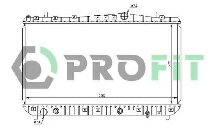 Радіатор охолоджування Profit (PR1704A2) - зображення 1