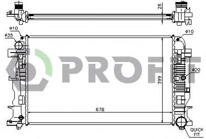 Радиатор охлаждения Profit (PR3546A6) - изображение 1