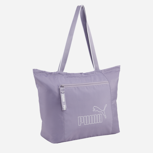 Акція на Спортивна сумка жіноча тканинна Puma Core Base Large Shopper 09063902 Лілова від Rozetka