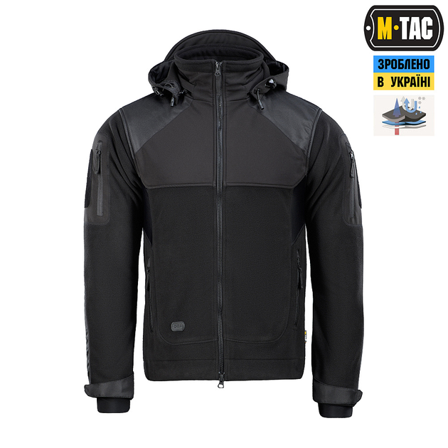 Куртка M-TAC Norman Windblock Flece Black Size XL - изображение 2