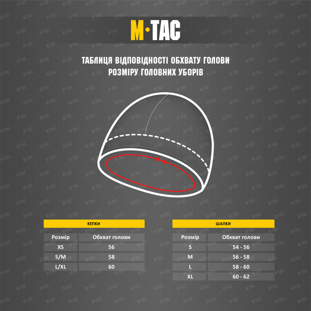 Кепка М-Тас Польова 100% Б/П GEN.II ММ14 Size 57 - изображение 6
