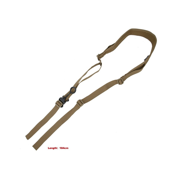 Ремінь TMC Quick Adjustable Padded 2 Point Gun Sling Coyote - зображення 1