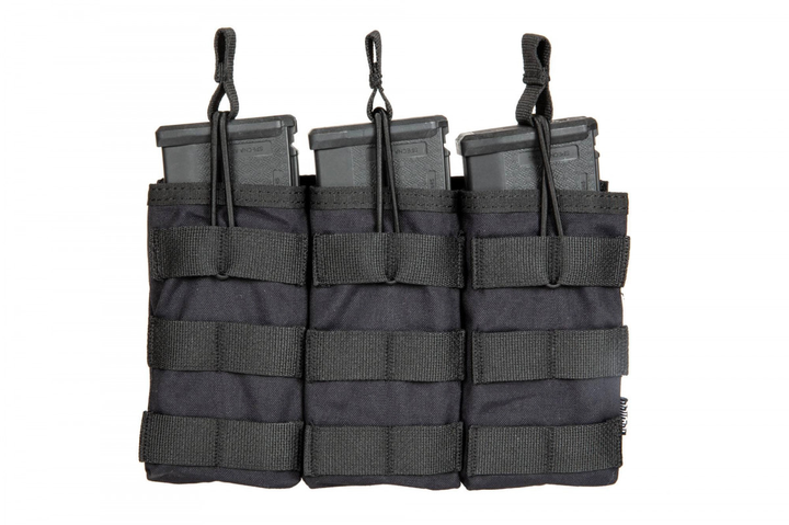 Підсумок потрійний відкритий Primal Gear Triple Carbine Magazine Pouch Koga Black - зображення 2