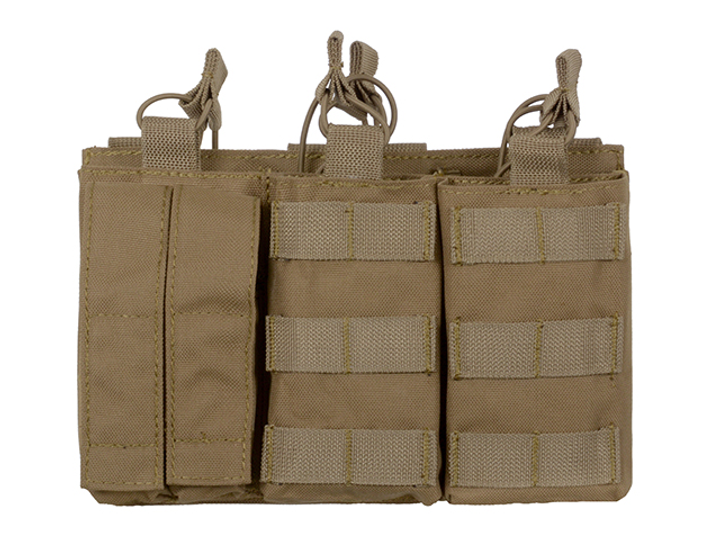 Підсумок 8Fields Triple AK Mag/Pistol Pouch Panel (5+2) coyote - зображення 2